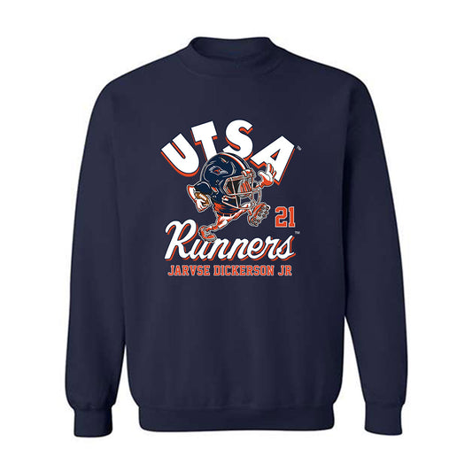 UTSA - NCAA Football : Jarvse Dickerson Jr - Fashion Shersey Crewneck Sweatshirt-0