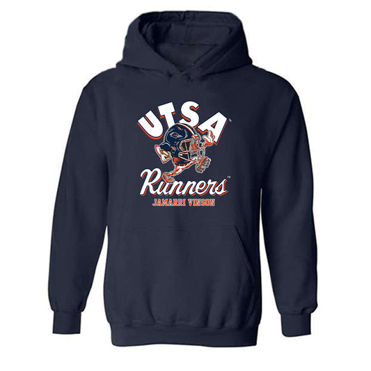 UTSA - NCAA Football : Jamarri Vinson - Fashion Shersey Hooded Sweatshirt-0