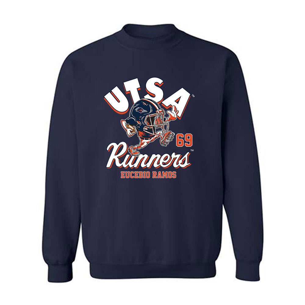 UTSA - NCAA Football : Eucebio Ramos - Fashion Shersey Crewneck Sweatshirt-0