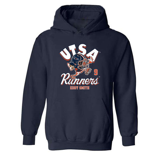 UTSA - NCAA Football : Eddy Smith - Fashion Shersey Hooded Sweatshirt-0