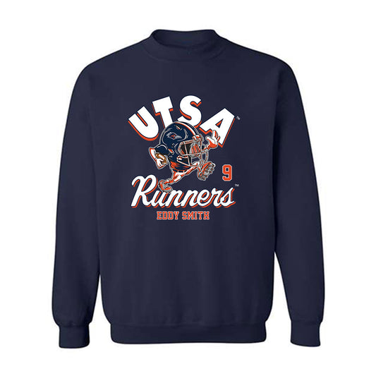 UTSA - NCAA Football : Eddy Smith - Fashion Shersey Crewneck Sweatshirt-0
