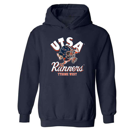 UTSA - NCAA Football : Tyrone West - Fashion Shersey Hooded Sweatshirt-0