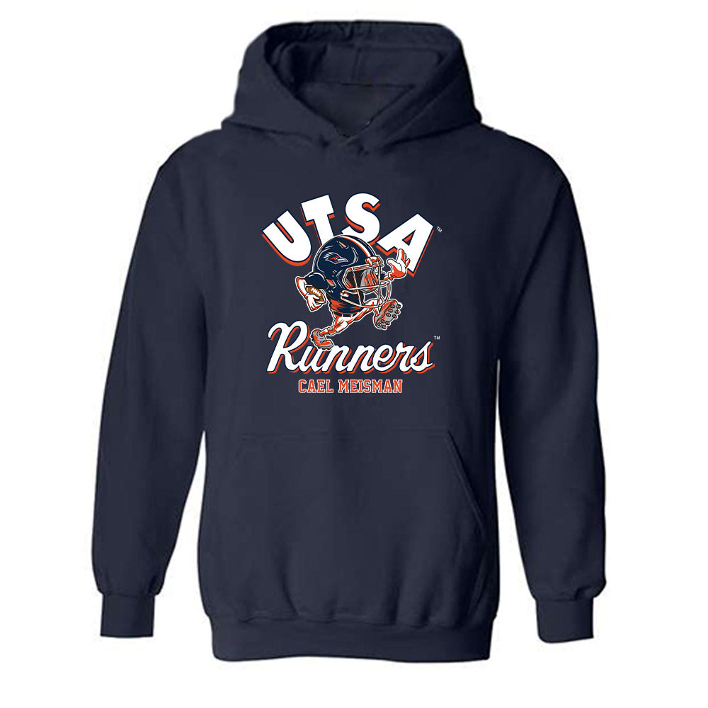 UTSA - NCAA Football : Cael Meisman - Fashion Shersey Hooded Sweatshirt-0