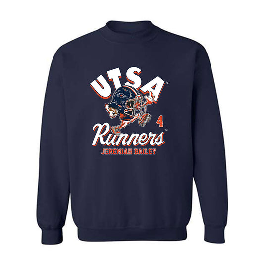 UTSA - NCAA Football : Jeremiah Bailey - Fashion Shersey Crewneck Sweatshirt-0