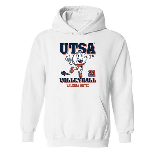 UTSA - NCAA Women's Volleyball : Valeria Ortiz - Fashion Shersey Hooded Sweatshirt-0