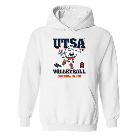 UTSA - NCAA Women's Volleyball : Giovanna Mason - Fashion Shersey Hooded Sweatshirt-0