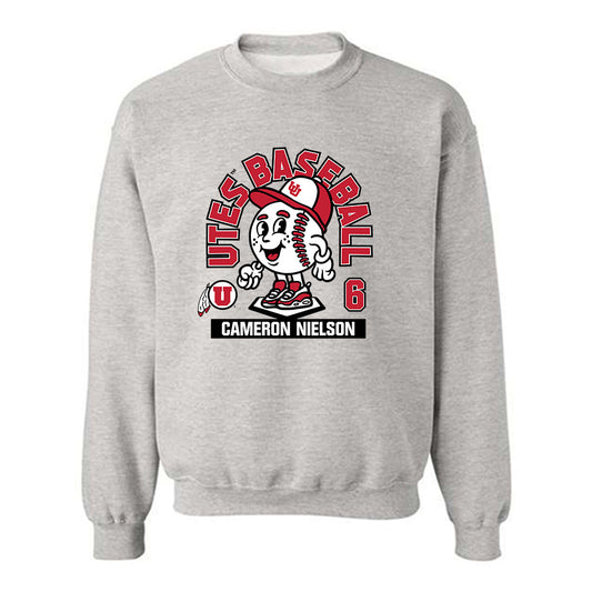 Utah - NCAA Baseball : Cameron Nielson - Fashion Shersey Crewneck Sweatshirt-0