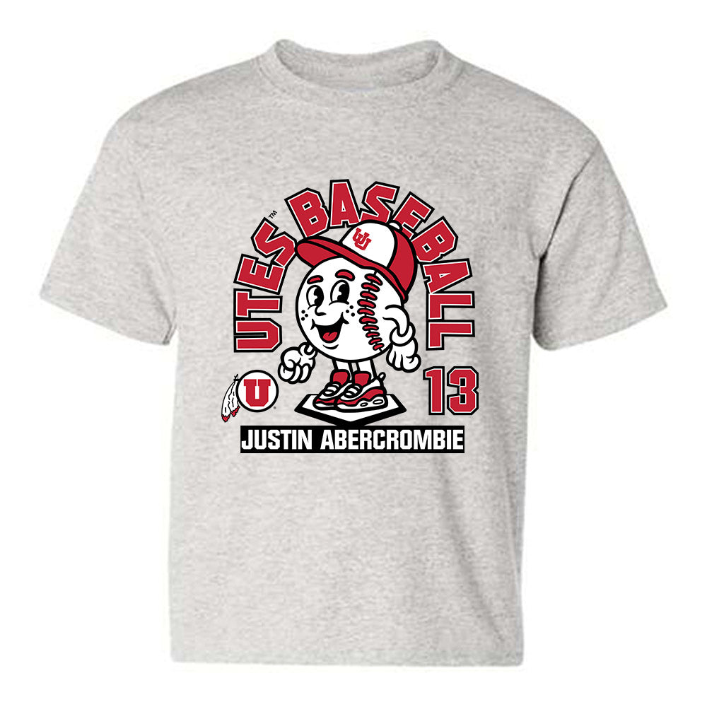 Utah - NCAA Baseball : Justin Abercrombie - Fashion Shersey Youth T-Shirt-0