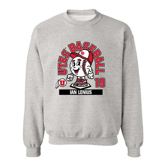Utah - NCAA Baseball : Ian Lenius - Fashion Shersey Crewneck Sweatshirt-0