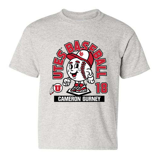 Utah - NCAA Baseball : Cameron Gurney - Fashion Shersey Youth T-Shirt-0