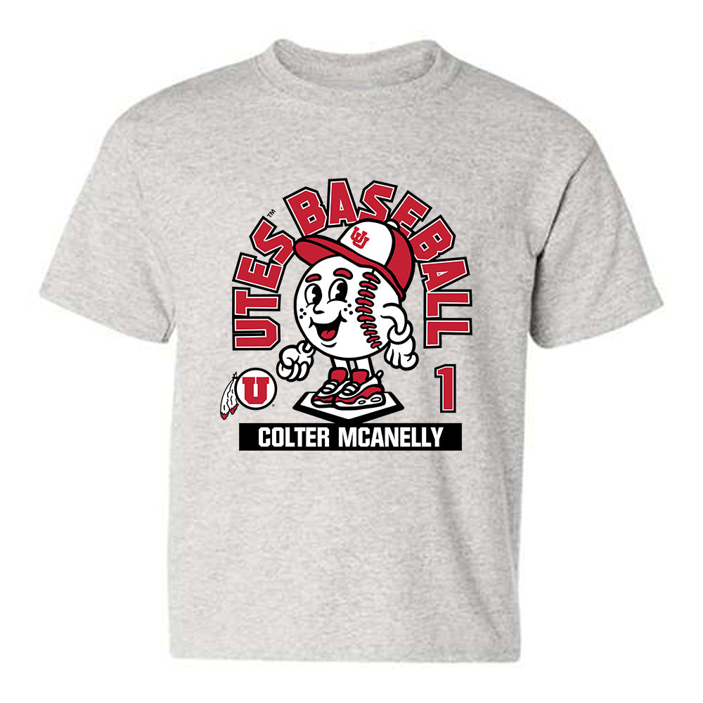 Utah - NCAA Baseball : Colter McAnelly - Fashion Shersey Youth T-Shirt-0