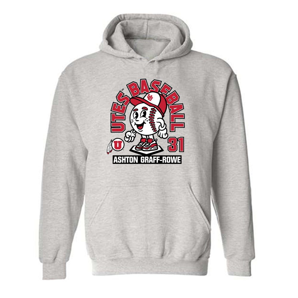 Utah - NCAA Baseball : Ashton Graff-Rowe - Fashion Shersey Hooded Sweatshirt-0