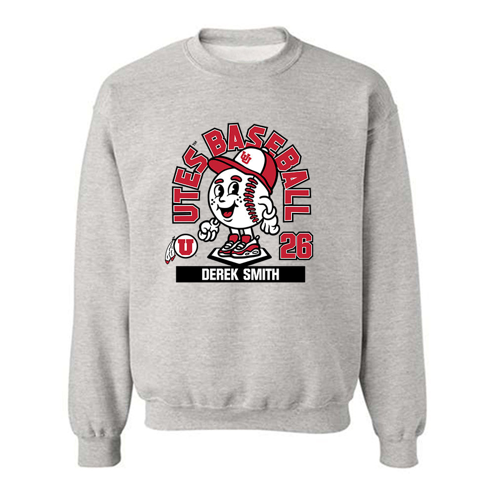 Utah - NCAA Baseball : Derek Smith - Fashion Shersey Crewneck Sweatshirt-0