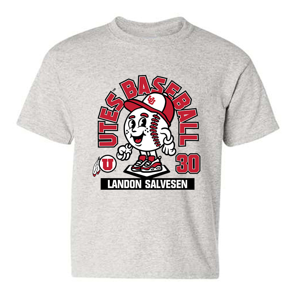 Utah - NCAA Baseball : Landon Salvesen - Fashion Shersey Youth T-Shirt-0