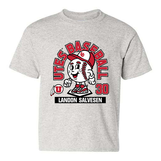 Utah - NCAA Baseball : Landon Salvesen - Fashion Shersey Youth T-Shirt-0