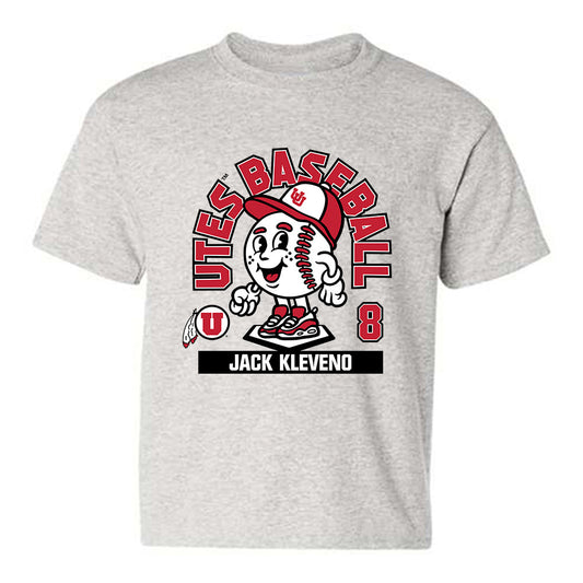 Utah - NCAA Baseball : Jack Kleveno - Fashion Shersey Youth T-Shirt-0