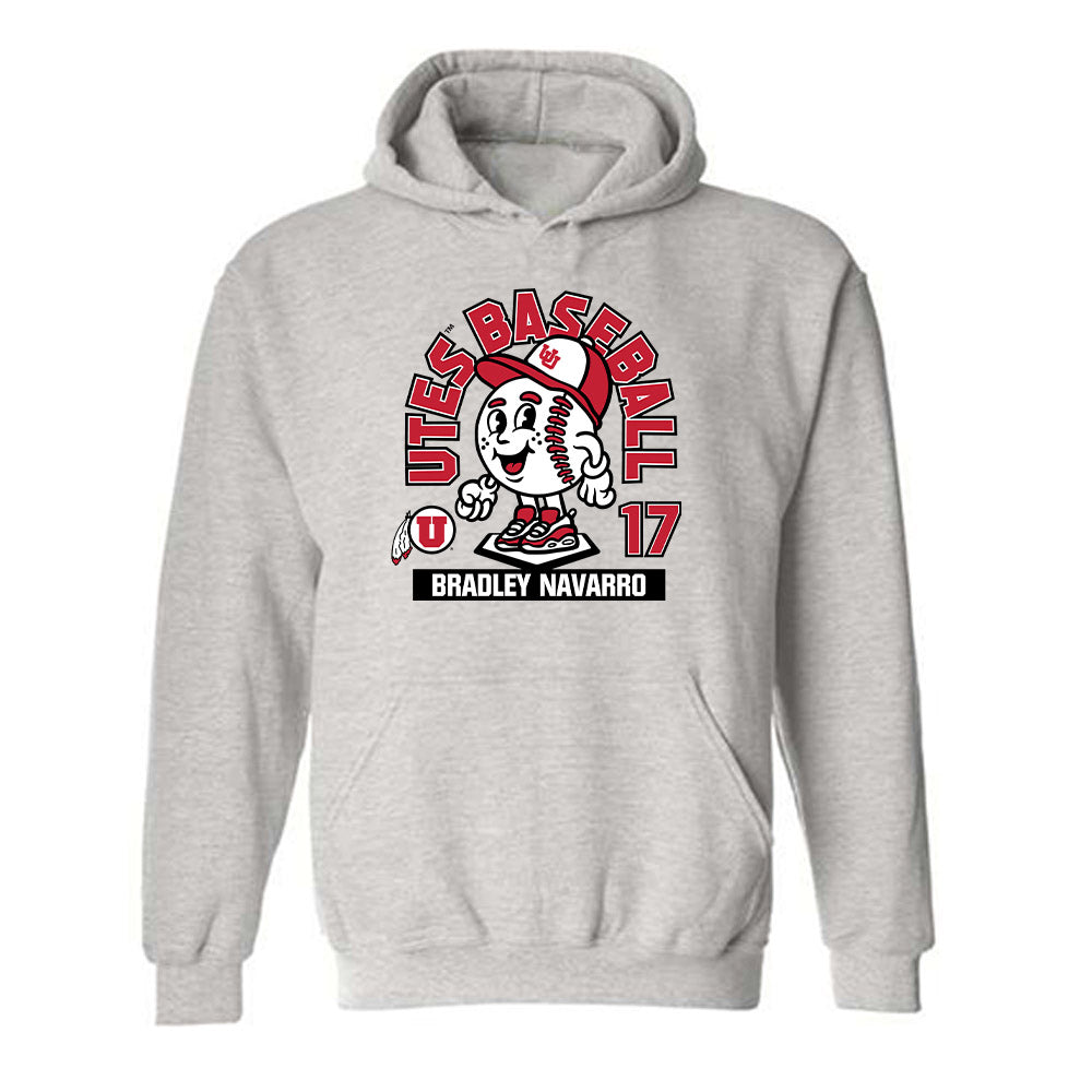 Utah - NCAA Baseball : Bradley Navarro - Fashion Shersey Hooded Sweatshirt-0