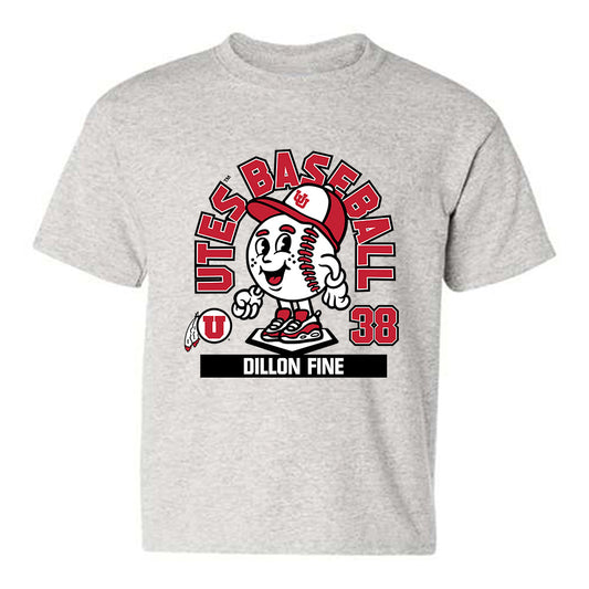 Utah - NCAA Baseball : Dillon Fine - Fashion Shersey Youth T-Shirt-0