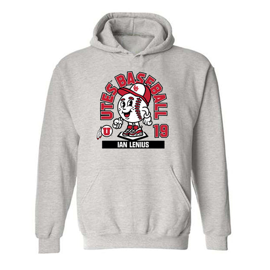 Utah - NCAA Baseball : Ian Lenius - Fashion Shersey Hooded Sweatshirt-0