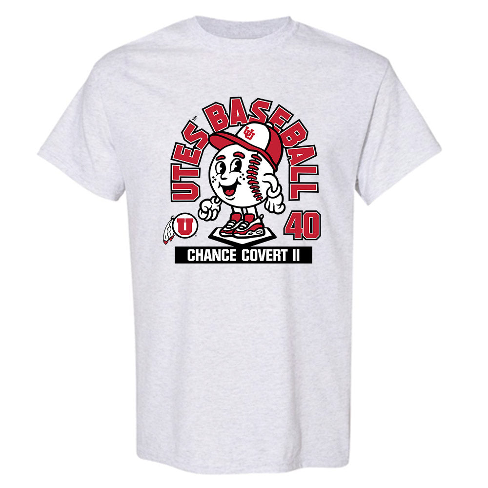 Utah - NCAA Baseball : Chance Covert II - Fashion Shersey T-Shirt-0