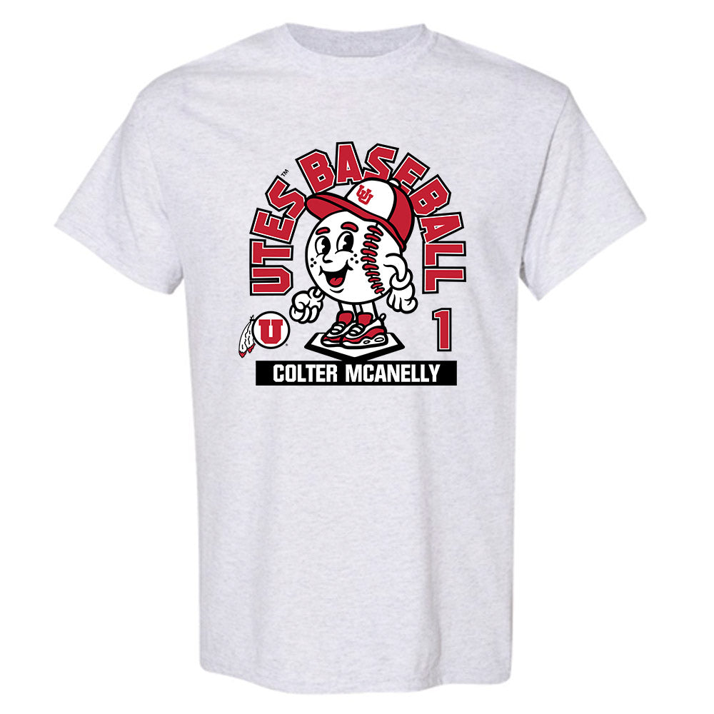 Utah - NCAA Baseball : Colter McAnelly - Fashion Shersey T-Shirt-0