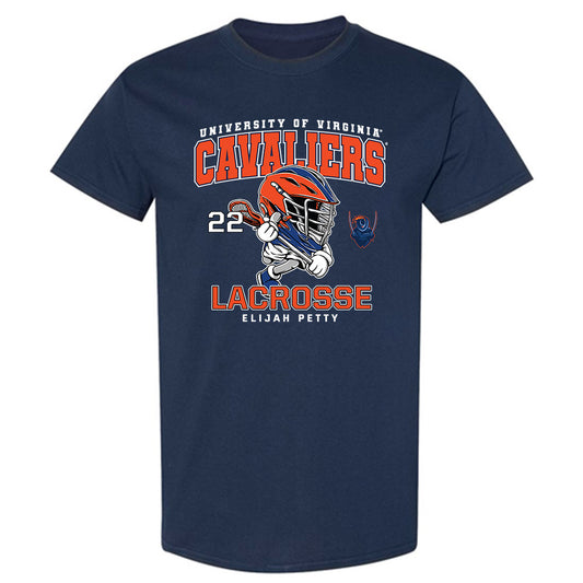 Virginia - NCAA Men's Lacrosse : Elijah Petty - Fashion Shersey T-Shirt-0