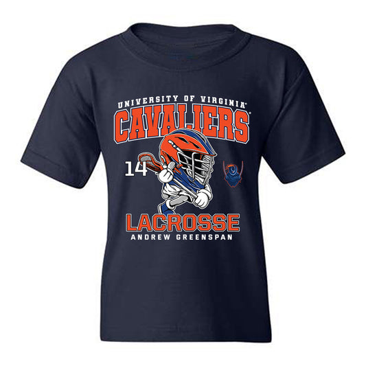 Virginia - NCAA Men's Lacrosse : Andrew Greenspan - Fashion Shersey Youth T-Shirt-0