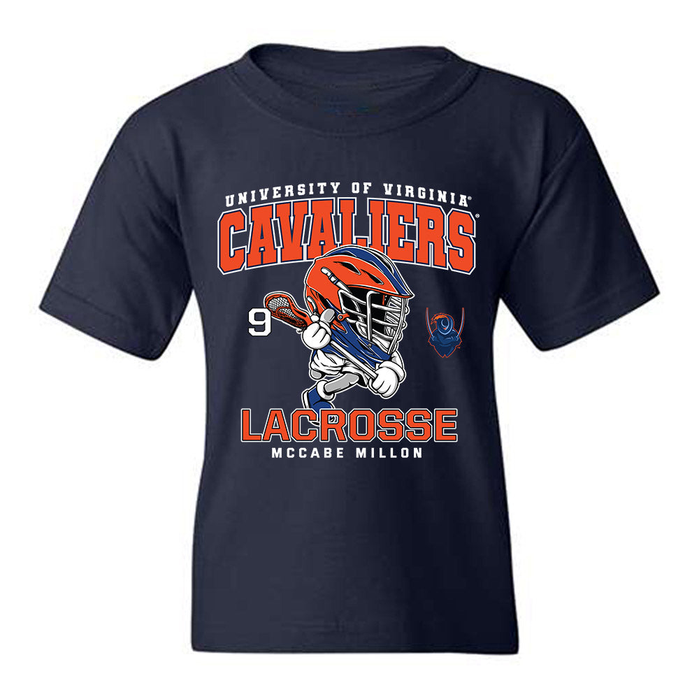 Virginia - NCAA Men's Lacrosse : McCabe Millon - Fashion Shersey Youth T-Shirt-0