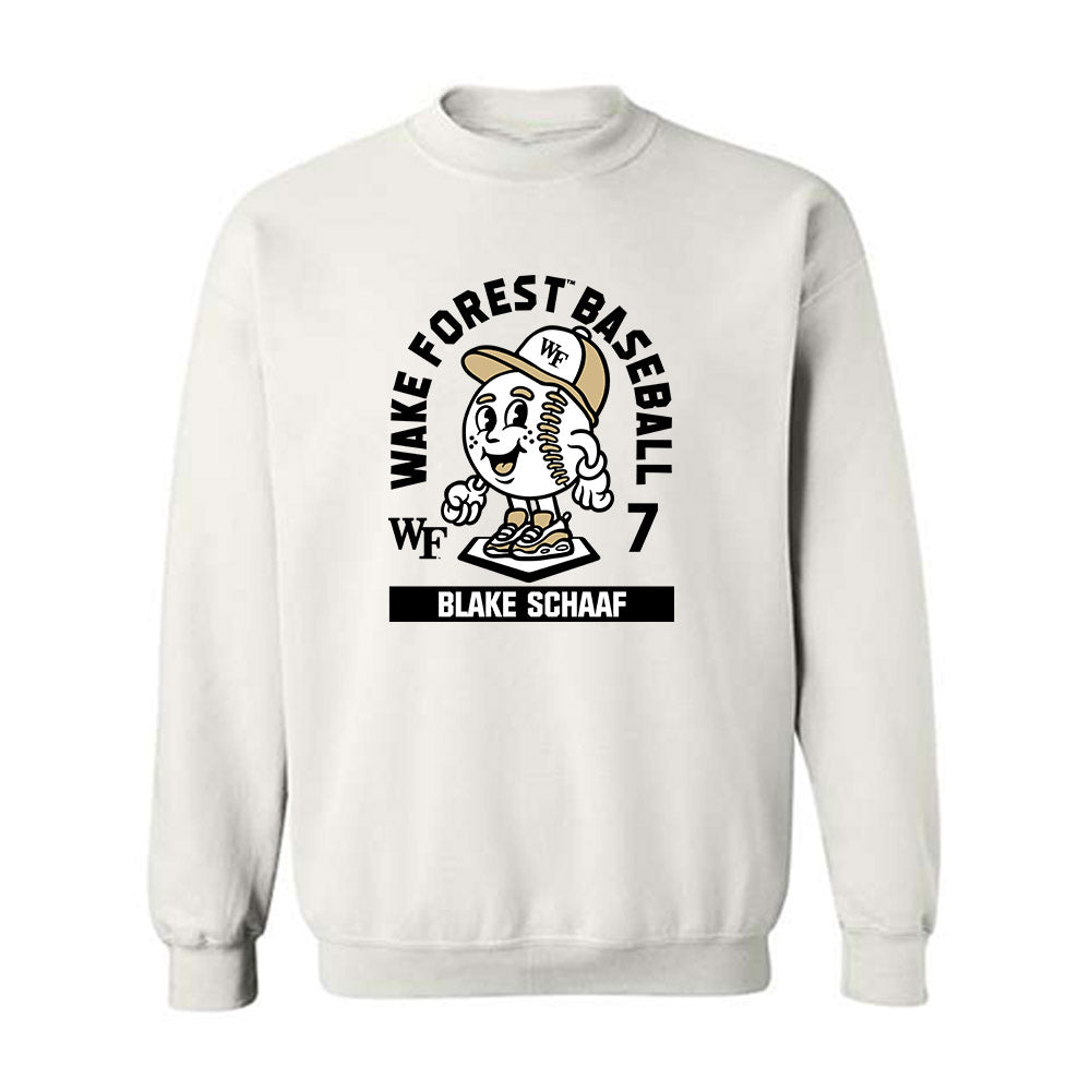 Wake Forest - NCAA Baseball : Blake Schaaf - Fashion Shersey Crewneck Sweatshirt-0