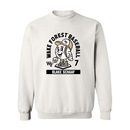 Wake Forest - NCAA Baseball : Blake Schaaf - Fashion Shersey Crewneck Sweatshirt-0