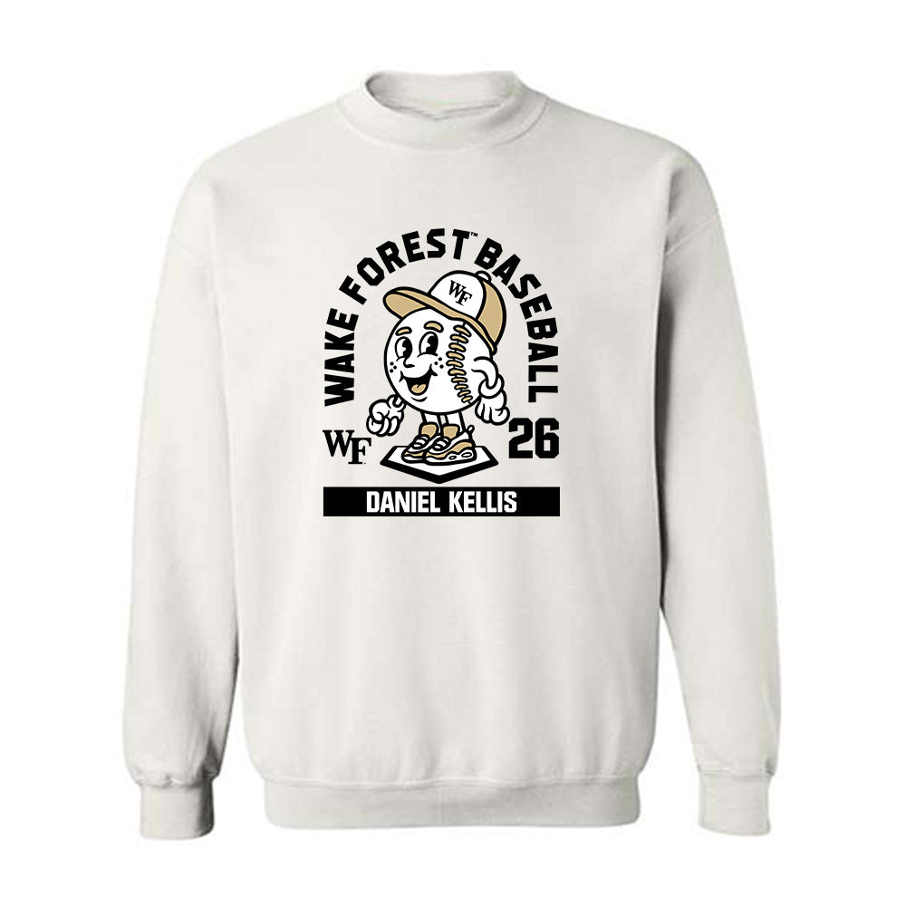 Wake Forest - NCAA Baseball : Daniel Kellis - Fashion Shersey Crewneck Sweatshirt-0