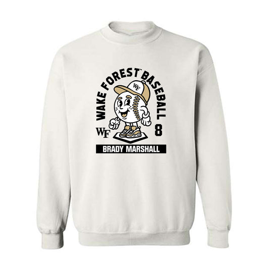 Wake Forest - NCAA Baseball : Brady Marshall - Fashion Shersey Crewneck Sweatshirt-0