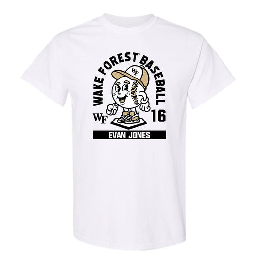 Wake Forest - NCAA Baseball : Evan Jones - Fashion Shersey T-Shirt-0
