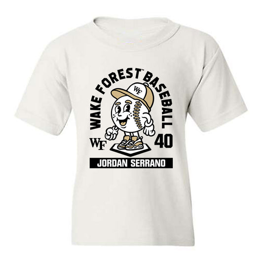 Wake Forest - NCAA Baseball : Jordan Serrano - Fashion Shersey Youth T-Shirt-0