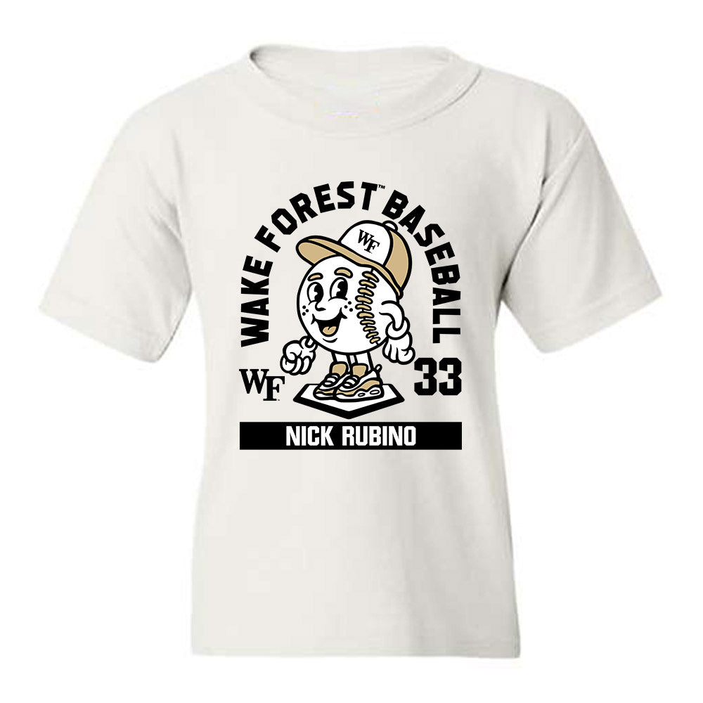 Wake Forest - NCAA Baseball : Nick Rubino - Fashion Shersey Youth T-Shirt-0