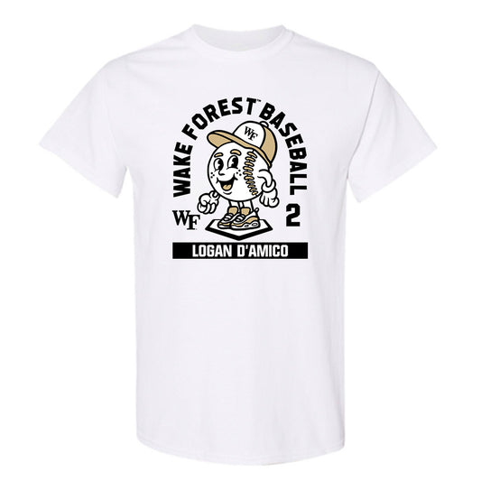 Wake Forest - NCAA Baseball : Logan D'Amico - Fashion Shersey T-Shirt-0