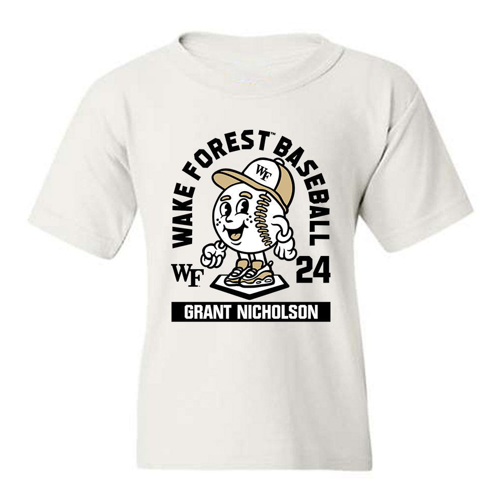 Wake Forest - NCAA Baseball : Grant Nicholson - Fashion Shersey Youth T-Shirt-0