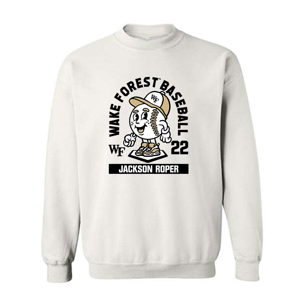 Wake Forest - NCAA Baseball : Jackson Roper - Fashion Shersey Crewneck Sweatshirt-0