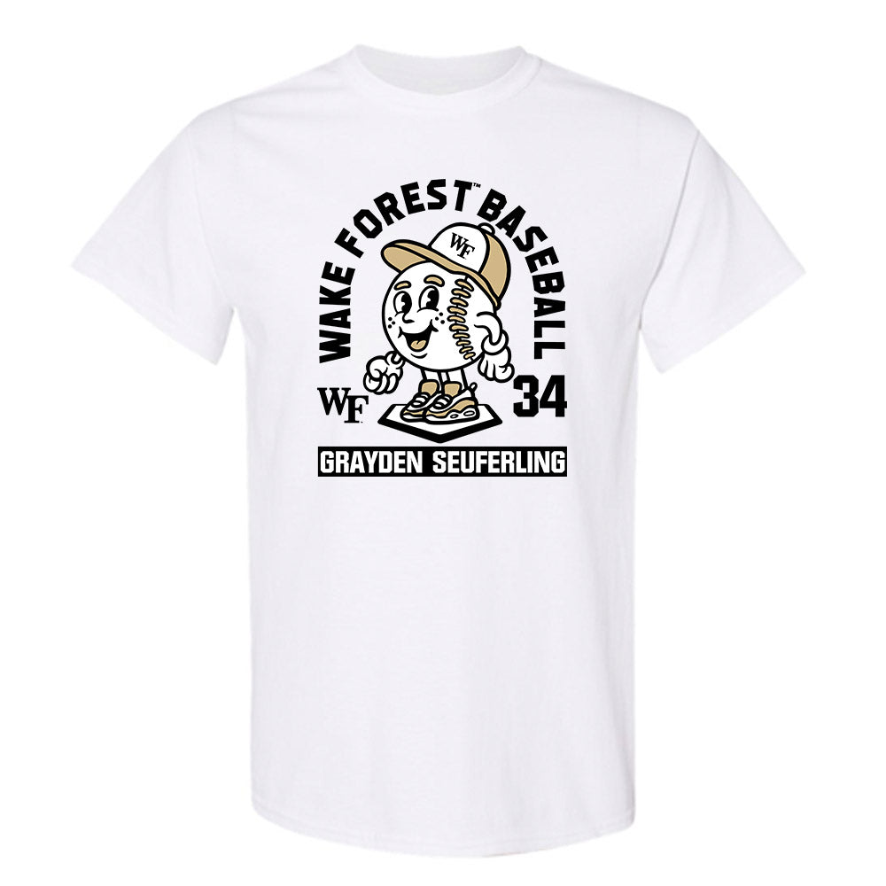 Wake Forest - NCAA Baseball : Grayden Seuferling - Fashion Shersey T-Shirt-0