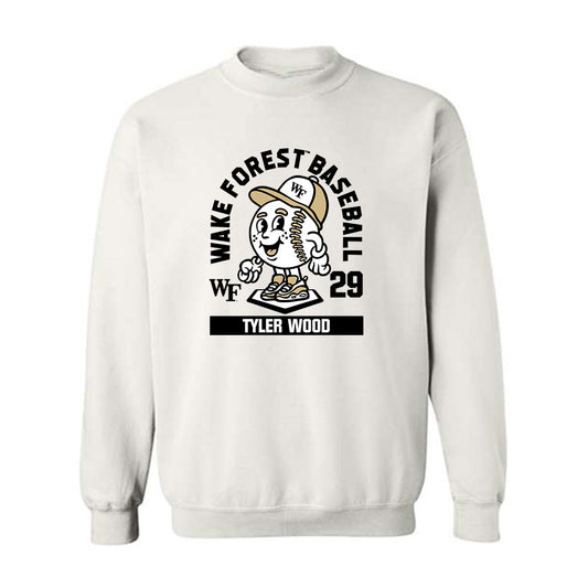 Wake Forest - NCAA Baseball : Tyler Wood - Fashion Shersey Crewneck Sweatshirt-0