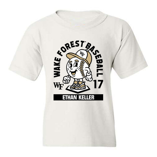 Wake Forest - NCAA Baseball : Ethan Keller - Fashion Shersey Youth T-Shirt-0