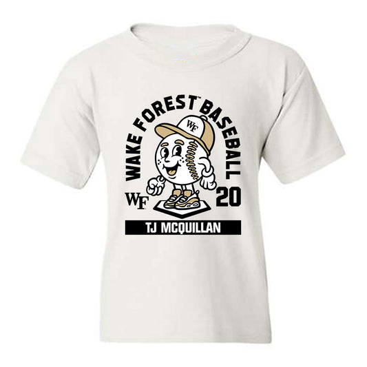 Wake Forest - NCAA Baseball : TJ McQuillan - Fashion Shersey Youth T-Shirt-0