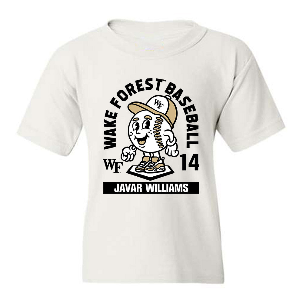 Wake Forest - NCAA Baseball : Javar Williams - Fashion Shersey Youth T-Shirt-0