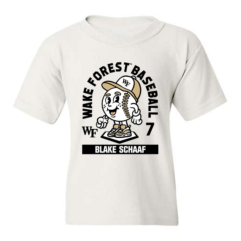 Wake Forest - NCAA Baseball : Blake Schaaf - Fashion Shersey Youth T-Shirt-0