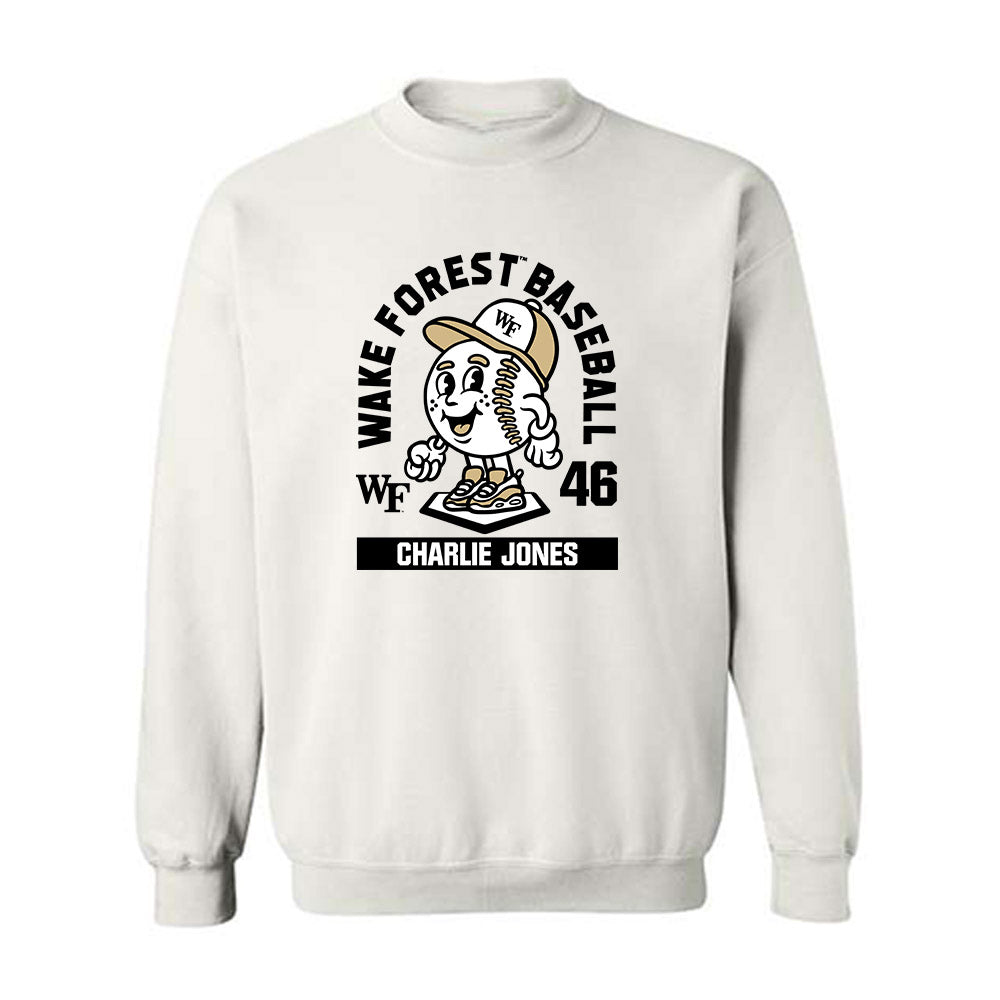Wake Forest - NCAA Baseball : Charlie Jones - Fashion Shersey Crewneck Sweatshirt