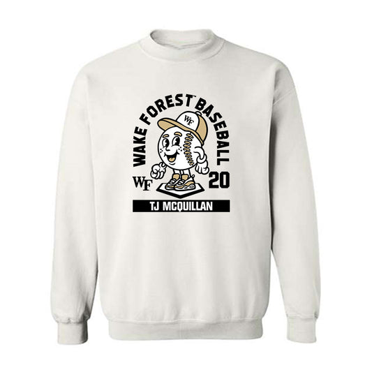 Wake Forest - NCAA Baseball : TJ McQuillan - Fashion Shersey Crewneck Sweatshirt-0