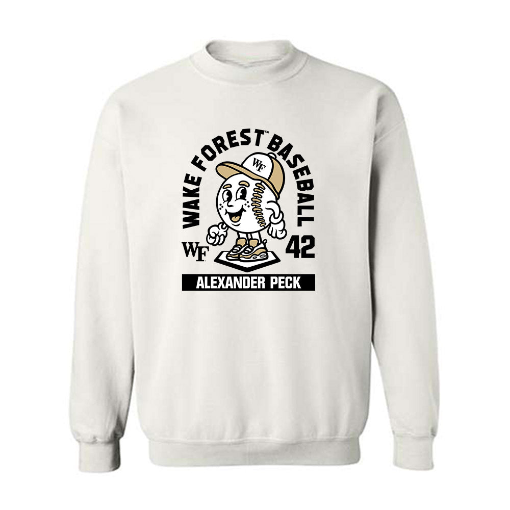 Wake Forest - NCAA Baseball : Alexander Peck - Fashion Shersey Crewneck Sweatshirt-0