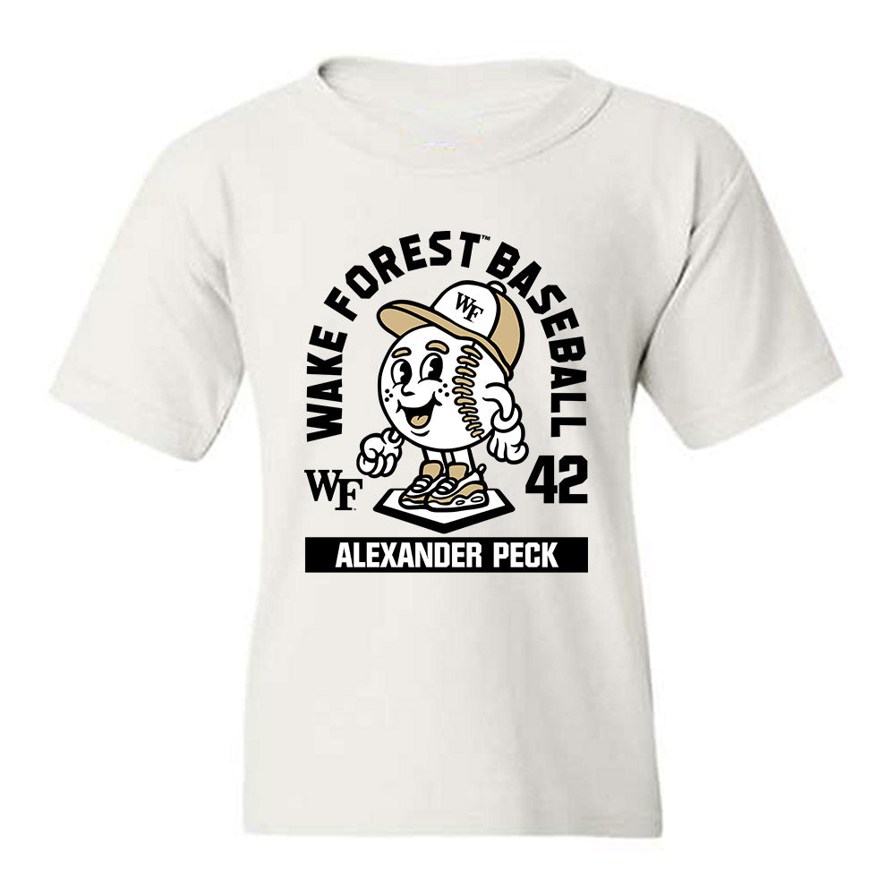 Wake Forest - NCAA Baseball : Alexander Peck - Fashion Shersey Youth T-Shirt-0