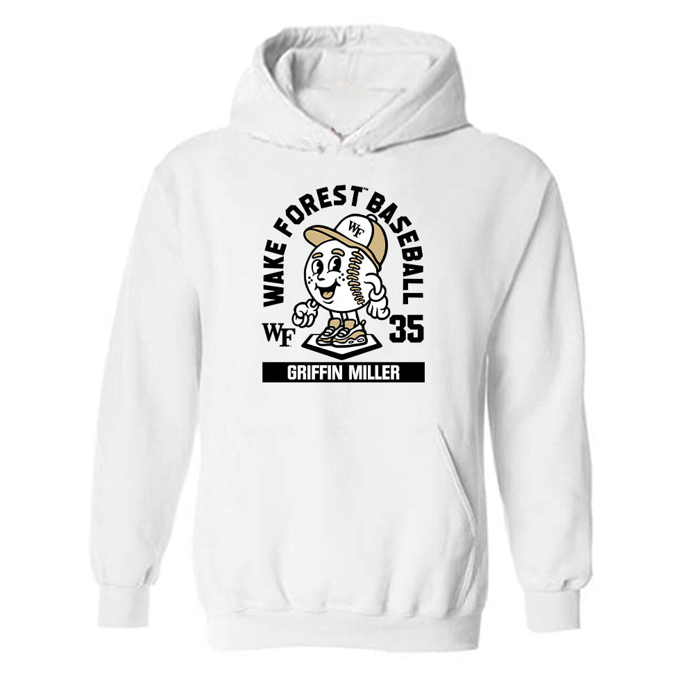 Wake Forest - NCAA Baseball : Griffin Miller - Fashion Shersey Hooded Sweatshirt-0