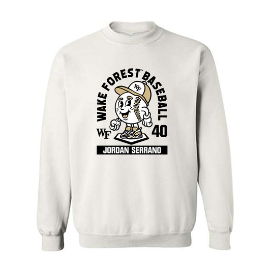 Wake Forest - NCAA Baseball : Jordan Serrano - Fashion Shersey Crewneck Sweatshirt-0